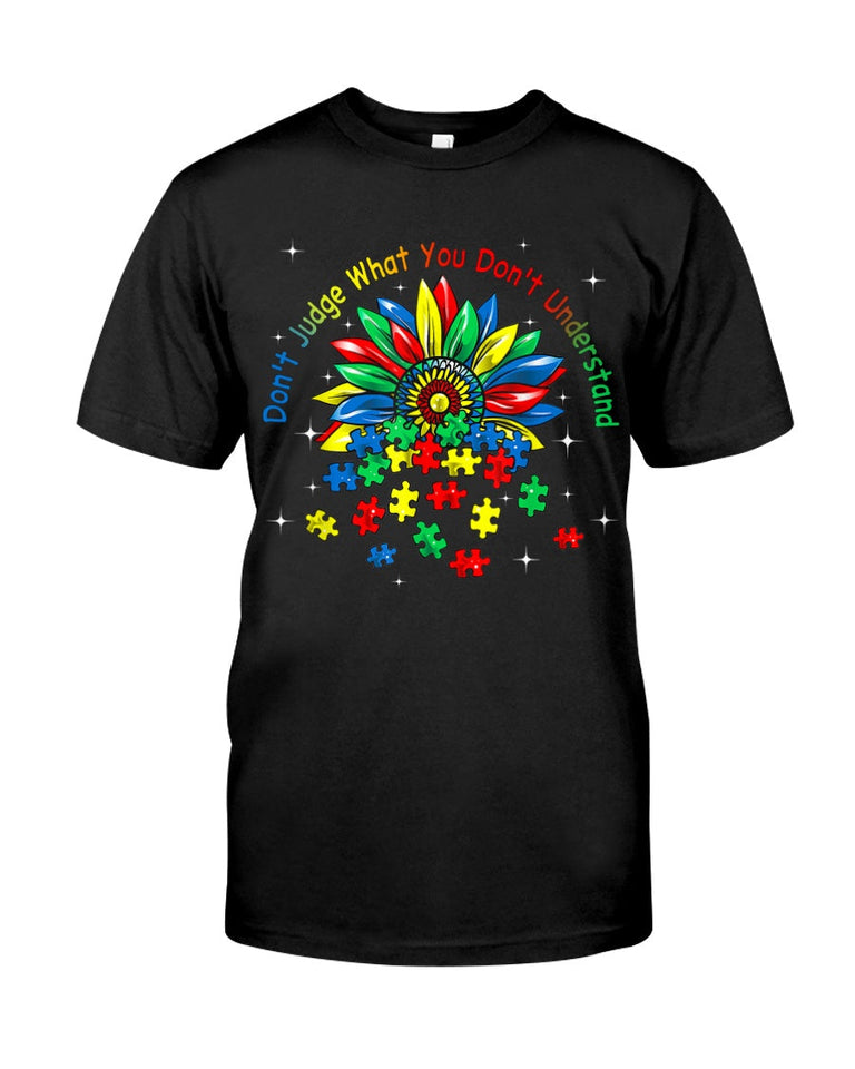Ne jugez pas ce que vous ne comprenez pas - T-shirt et sweat à capuche de sensibilisation à l'autisme 0520