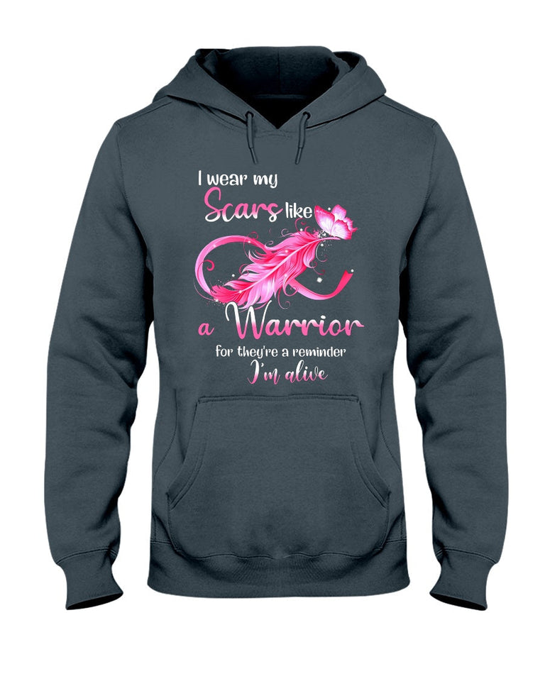 Je porte du rose pour la lutte contre le cancer du sein - T-shirt et sweat à capuche de sensibilisation au cancer du sein 0822