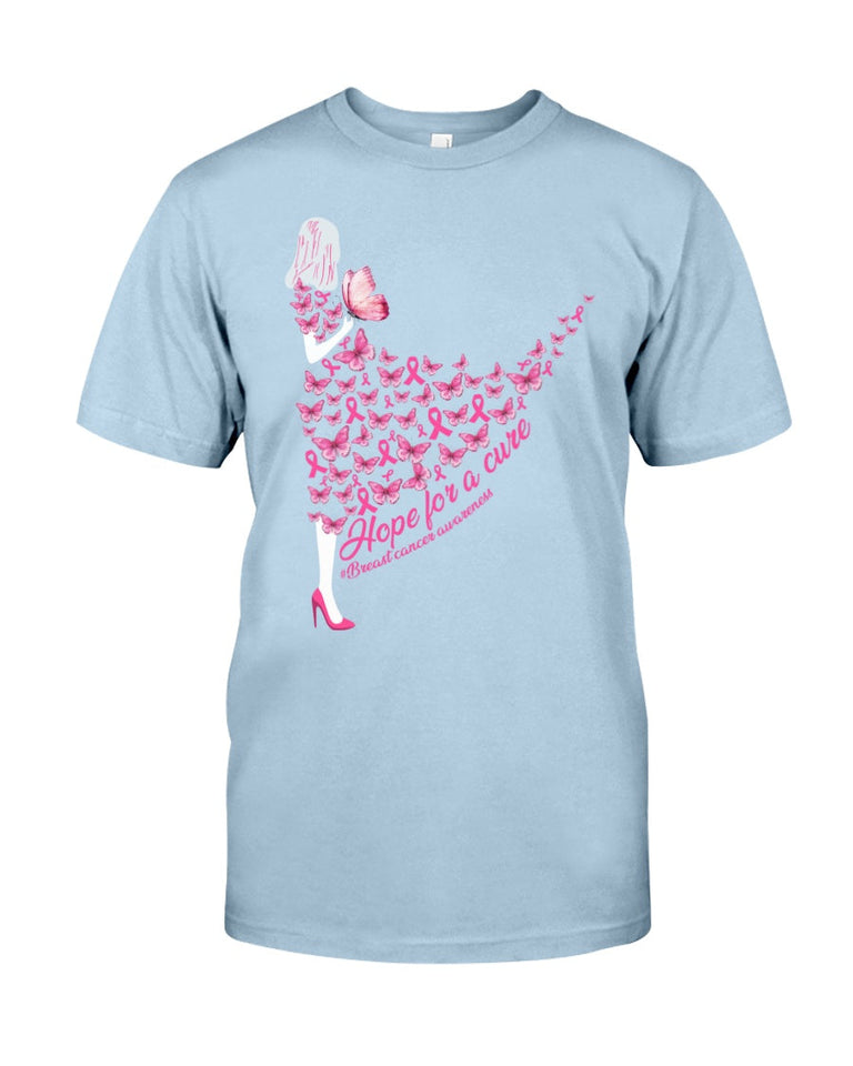 Hope For A Cure - Breast Cancer Awareness T-shirt and Hoodie 0822