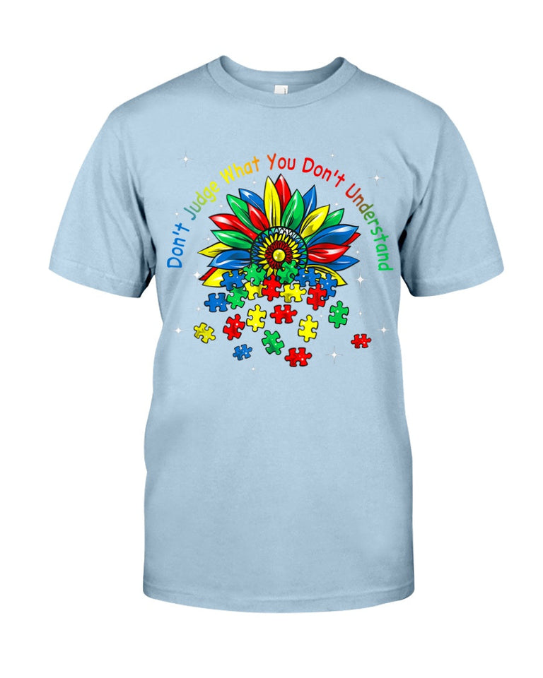 Ne jugez pas ce que vous ne comprenez pas - T-shirt et sweat à capuche de sensibilisation à l'autisme 0520