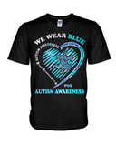 Nous portons du bleu pour la sensibilisation à l'autisme - T-shirt et sweat à capuche 0921