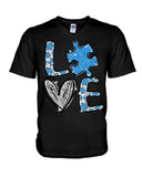 T-shirt et sweat-shirt « Love Autism » (Sensibilisation à l’autisme) - 0520
