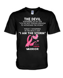I Am The Storm Breast Cancer Warrior - Breast Cancer Awareness T-shirt and Hoodie 0822