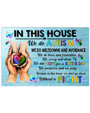 Autism Awareness In This House - Autism Awareness Poster 0921