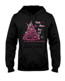 Foi, Espoir, Amour - T-shirt et sweat à capuche de sensibilisation au cancer du sein 0822