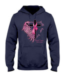Faith Hope Love Half Wings - Breast Cancer Awareness T-shirt and Hoodie 0822