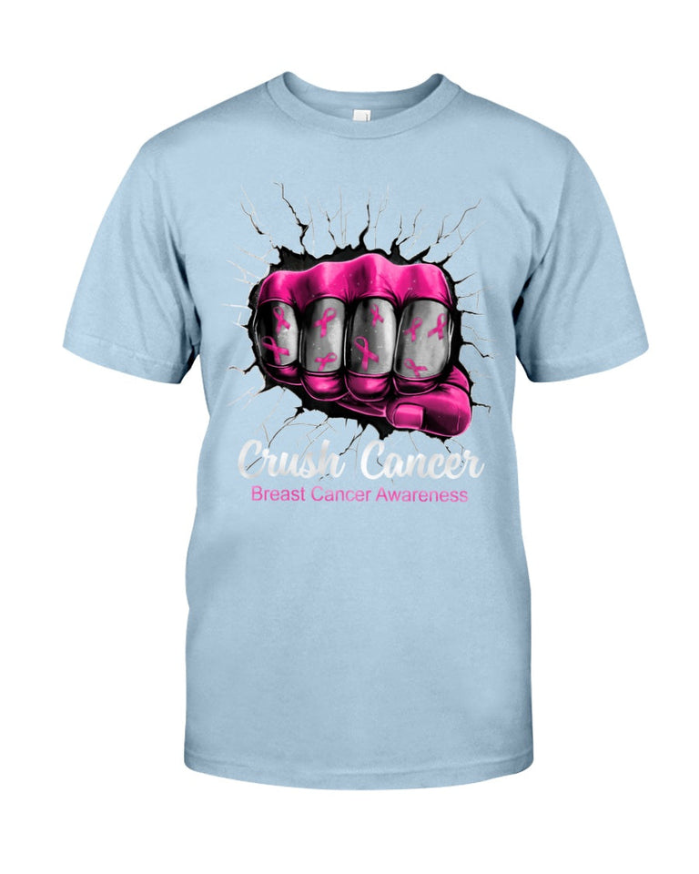 Écrasez le cancer - T-shirt et sweat à capuche de sensibilisation au cancer du sein 0822