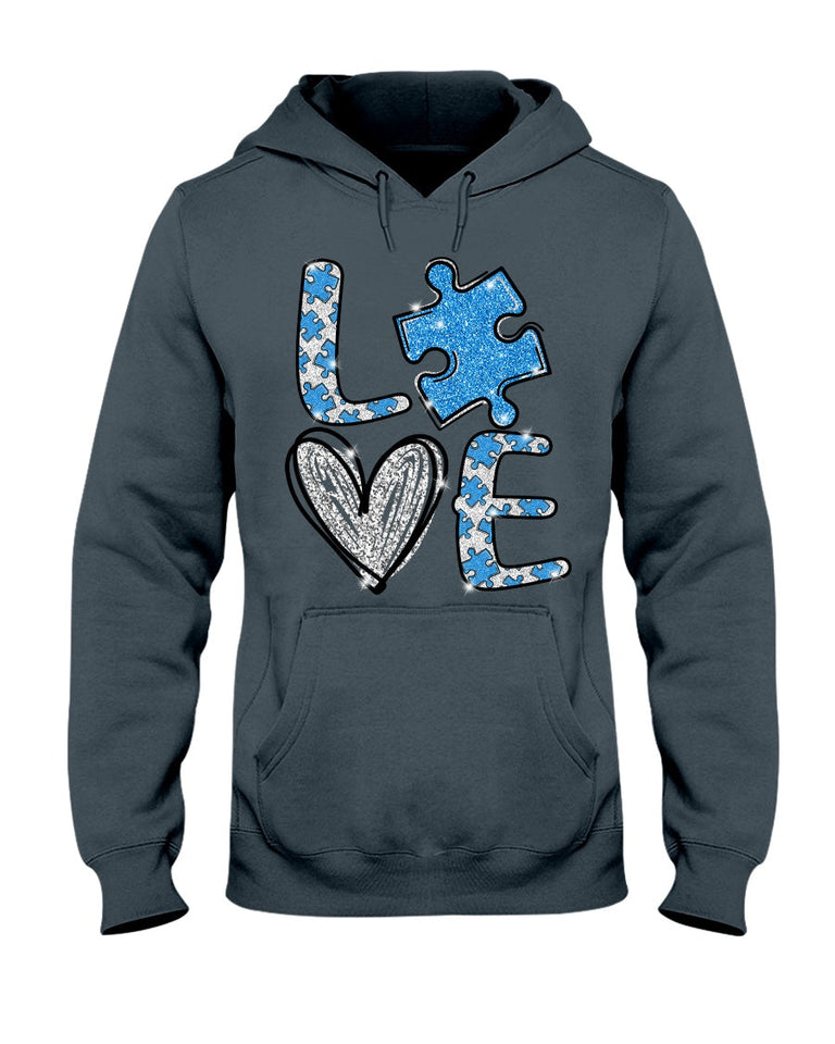 T-shirt et sweat-shirt « Love Autism » (Sensibilisation à l’autisme) - 0520