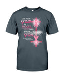 Que votre foi soit plus forte que votre peur - T-shirt et sweat à capuche de sensibilisation au cancer du sein 0822