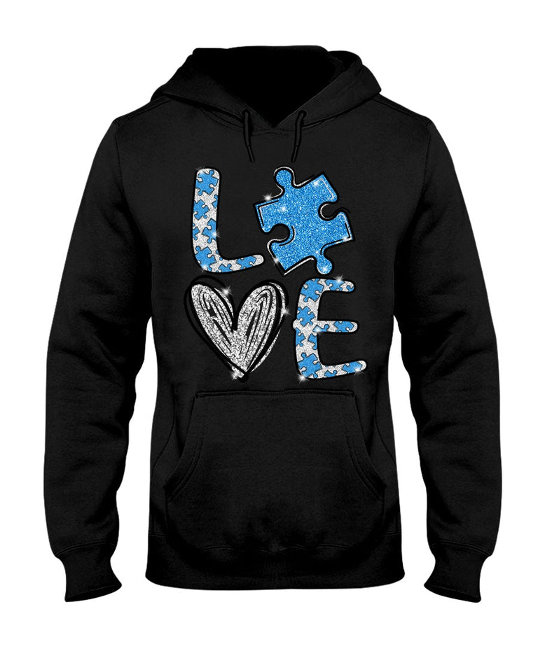 T-shirt et sweat-shirt « Love Autism » (Sensibilisation à l’autisme) - 0520