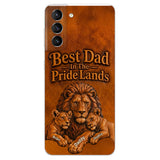Papa Lion - Personalized Father 3D Embossed Leather Phone Case
