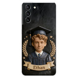 Graduation Gift - Personalized Graduation 3D Embossed Leather Phone Case