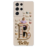 Book Lovers Gift - Personalized Book 3D Embossed Leather Phone Case