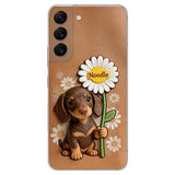 Custom Any Photo - Personalized Dog 3D Embossed Leather Phone Case