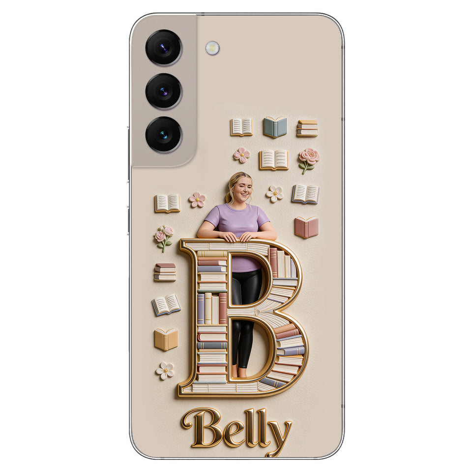 Book Lovers Gift - Personalized Book 3D Embossed Leather Phone Case