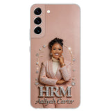 Office Decoration Custom Any Photo - Personalized Colleague 3D Embossed Leather Phone Case