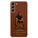 Happy Birthday Legends - Personalized Birthday 3D Embossed Leather Phone Case