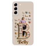 Book Lovers Gift - Personalized Book 3D Embossed Leather Phone Case