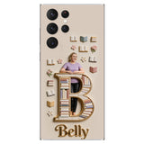 Book Lovers Gift - Personalized Book 3D Embossed Leather Phone Case