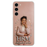 Office Decoration Custom Any Photo - Personalized Colleague 3D Embossed Leather Phone Case