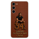 Happy Birthday Legends - Personalized Birthday 3D Embossed Leather Phone Case
