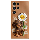 Custom Any Photo - Personalized Dog 3D Embossed Leather Phone Case