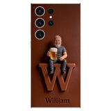 Custom Any Photo - Personalized Beer 3D Embossed Leather Phone Case