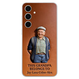 Together Always Case - Personalized Grandpa 3D Embossed Leather Phone Case