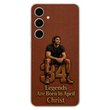 Happy Birthday Legends - Personalized Birthday 3D Embossed Leather Phone Case