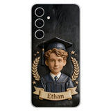 Graduation Gift - Personalized Graduation 3D Embossed Leather Phone Case
