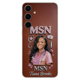 Any Title - Gifts For Nurse, Doctor - Personalized Nurse 3D Embossed Leather Phone Case