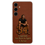 Happy Birthday Legends - Personalized Birthday 3D Embossed Leather Phone Case