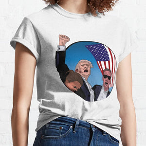 Never Surrender Shirt, Fight For America T-shirt, 2024 Rally Shirt T-shirt & Hoodie