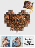 Custom Heart Photo Lamp - Personalized Couple Lamp