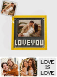 I Love You - Personalized Couple Photo Building Block Puzzle