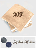 Embroidered Name - Personalized Embroidered Plush Throw Blanket