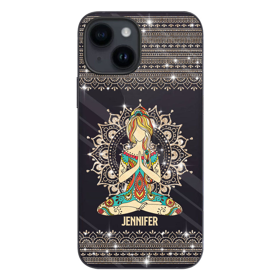 Let That S Go - Personalized Yoga Clear Phone Case