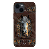 Love Horse - Personalized Horse Full Print Phone Case