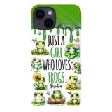 Just A Girl Who Loves Frogs - Personalized Frog Full Print Phone Case