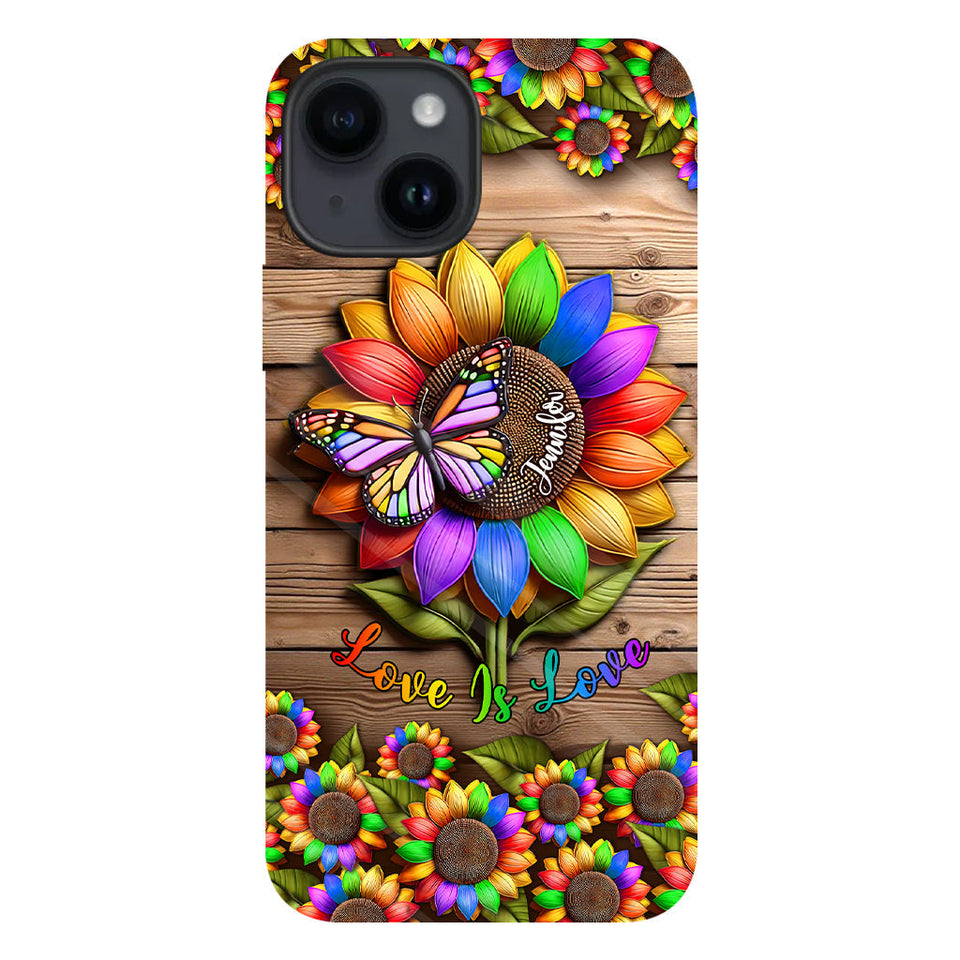 Love Is Love - Personalized LGBT Support Full Print Phone Case