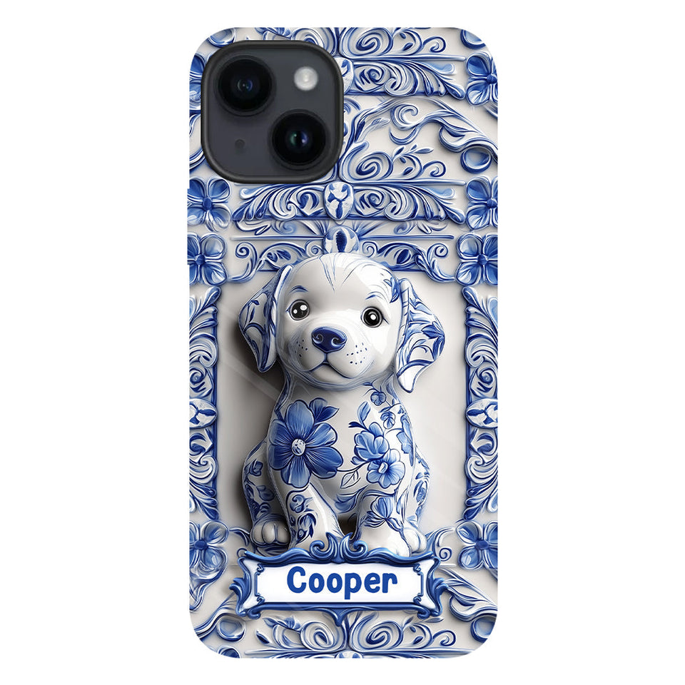 Cute Labrador Retriever - Personalized Dog Full Print Phone Case