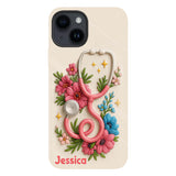 Floral Stethoscope - Personalized Nurse Full Print Phone Case