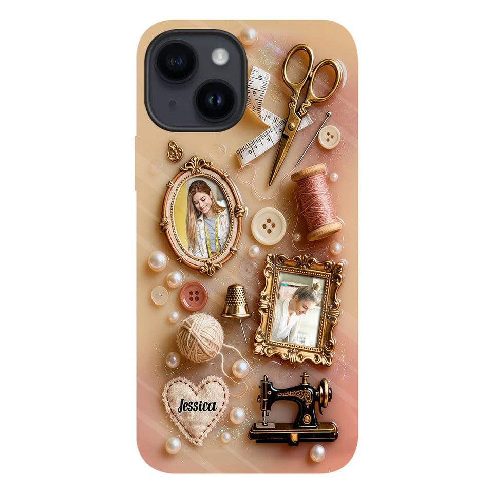 Love Sewing - Personalized Sewing Full Print Phone Case