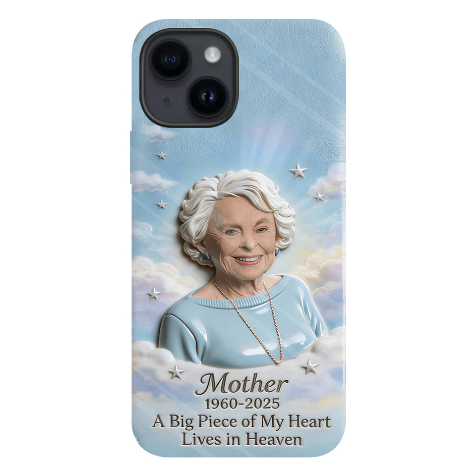 Coque de téléphone personnalisée avec photo - Un morceau de mon cœur - Souvenir personnalisé - Impression intégrale