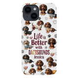 Just A Girl Who Loves Dogs - Personalized Dog Full Print Phone Case