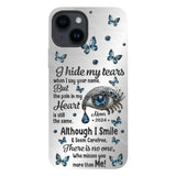 Mes larmes - Coque de téléphone personnalisée en hommage à mes larmes