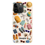 Just A Girl Who Loves Traveling - Personalized Travelling Full Print Phone Case