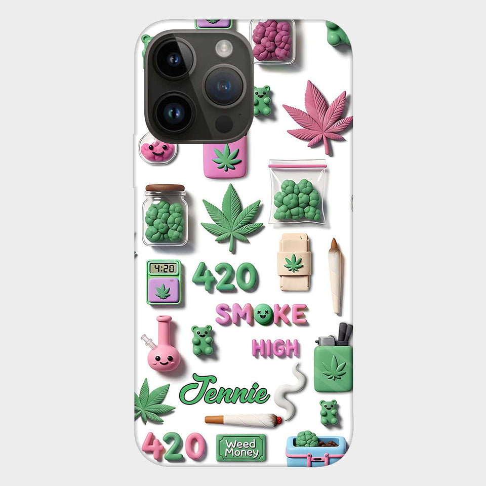Stoner Chic - Personalized Weed Full Print Phone Case