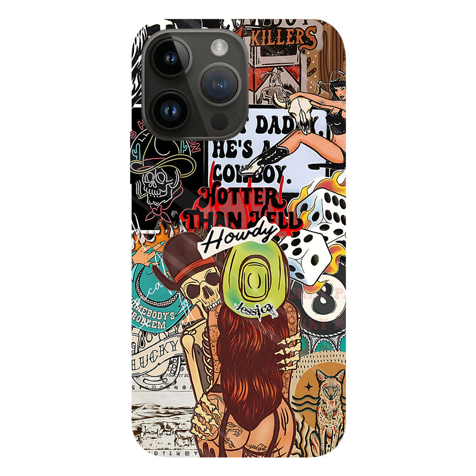Howdy Cowgirl - Personalized Cowgirl Full Print Phone Case