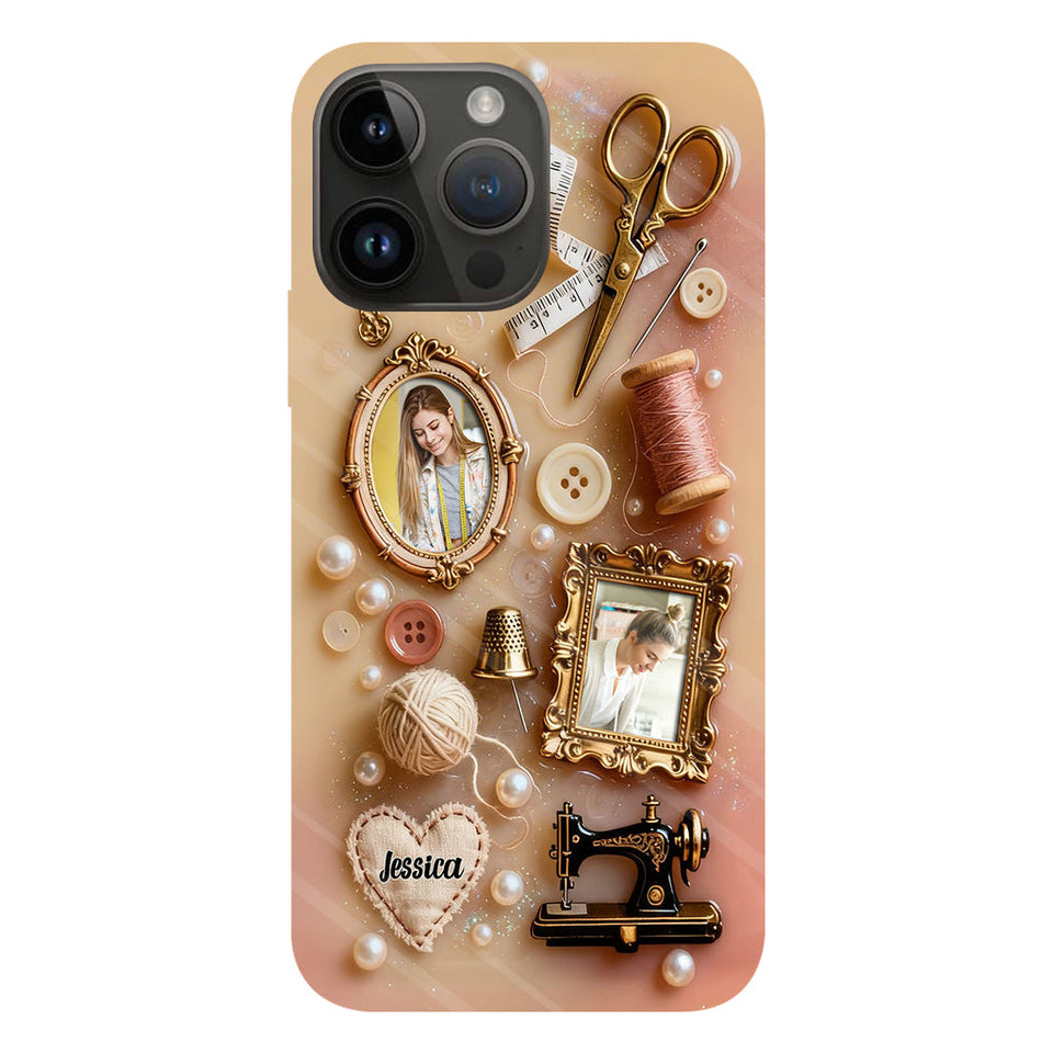 Love Sewing - Personalized Sewing Full Print Phone Case